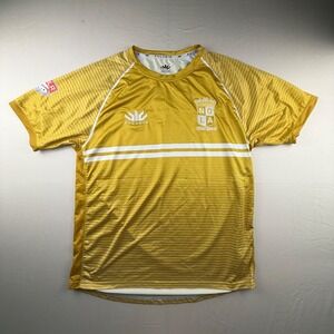 Paladin NOLA Gold Rugby Jersey‎ MLR Tee Men L Gold Striped Athletic Training 256